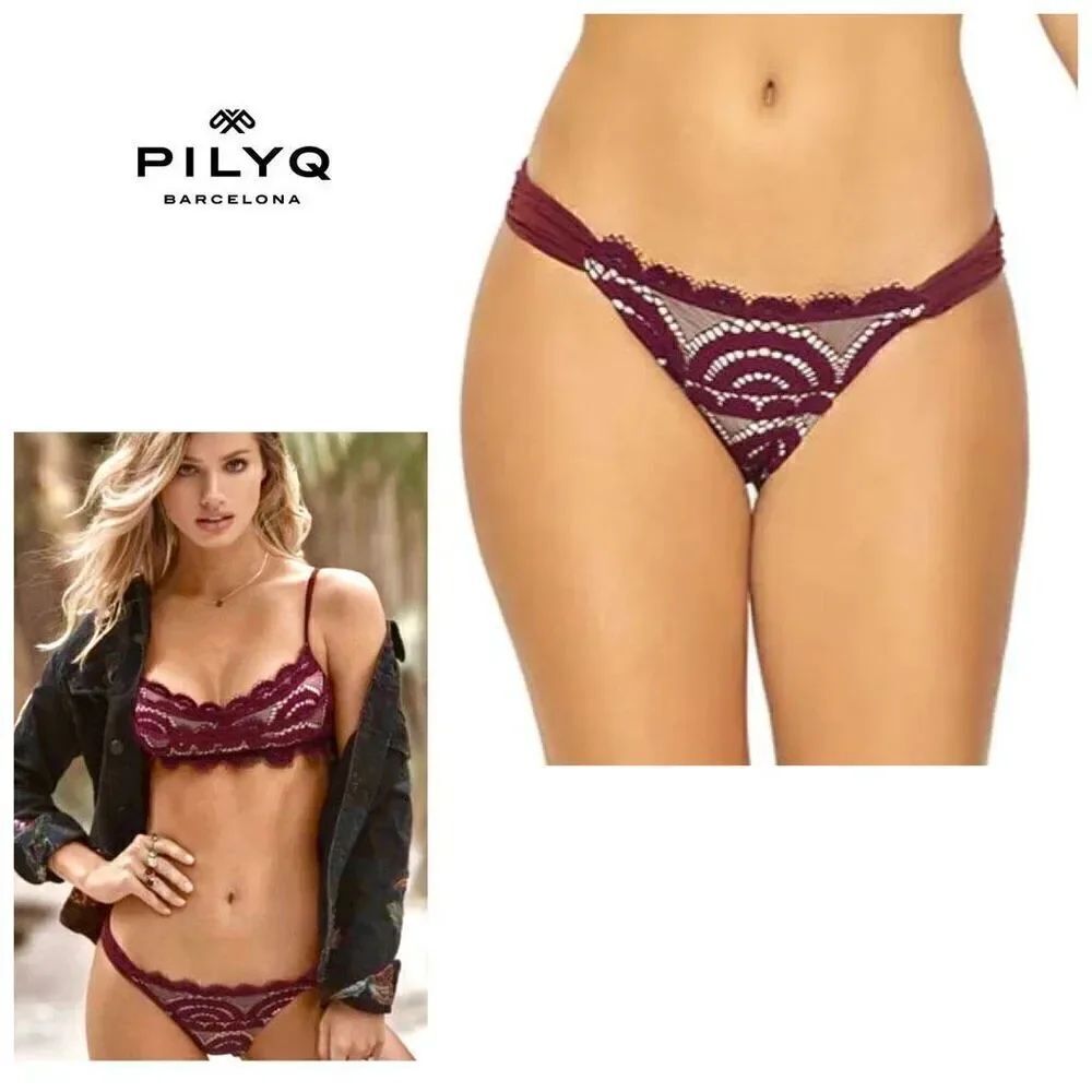 New. Pilyq SAA lace teeny bikini Bottom. Small. Retails $89